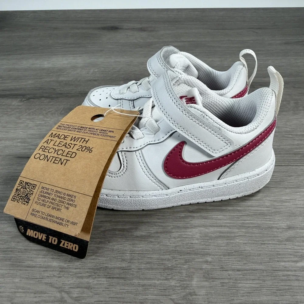 Nike Court Borough Low Recraft TD Shoes Kids Size 7C White DV5458-010